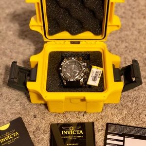 Invicta L.E. Jason Taylor 50mm Gunmetal SS Watch
